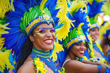 People celebrate brazilian carnival generative ai