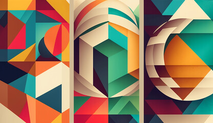 Wall Mural - Modern Geometric Design Background