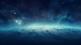 Fototapeta Fototapety kosmos - Blue Hues and Nebula Dreams in the Cosmos. Galactic Night. Stellar Dreamscape