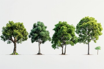 Poster - A cluster of trees standing closely together. Can be used to represent nature, forests, or environmental themes