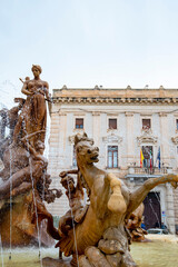 Sticker - Fountain of Diana - Siracusa - Italy