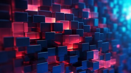 Poster - Digital abstract background Ai Generative