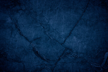 Poster - Blue dark cement wall in retro concept. Old concrete background for wallpaper or graphic design. Blank plaster texture in vintage style.
