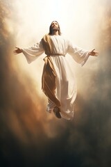 Wall Mural - Ascension day of jesus christ or resurrection day of son of god. Good friday. Ascension day concept