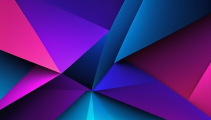 Poster - Dark Pink and Blue Vector Abstract Polygonal Design