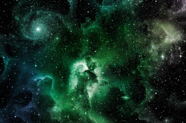 Wall Mural - a space of the galaxy ,atmosphere with stars at dark background