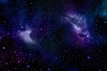 Wall Mural - a space of the galaxy ,atmosphere with stars at dark background