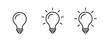 Light bulb icon set. lamp icon symbol collection , creative good idea logo. innovative idea icon sign in flat style. vector illustration