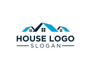 Poster - The logo design is about House and was created using the Corel Draw 2018 application with a white background.