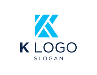 Poster - The logo design is about Letter K and was created using the Corel Draw 2018 application with a white background.