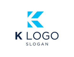 Poster - The logo design is about Letter K and was created using the Corel Draw 2018 application with a white background.