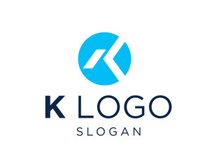 Poster - The logo design is about Letter K and was created using the Corel Draw 2018 application with a white background.