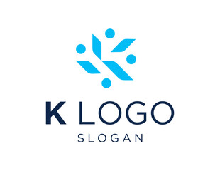 Poster - The logo design is about Letter K and was created using the Corel Draw 2018 application with a white background.