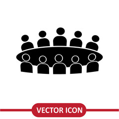 Poster - Meeting or Conference Icon.simple flat icon for Design and Websites on white background..eps