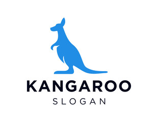 Poster - The logo design is about Kangaroo and was created using the Corel Draw 2018 application with a white background.