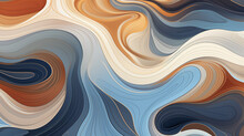 Art Therapy Digital Pattern, Designed To Mesmerize And Relax, Its Flowing Shapes And Soothing Colors