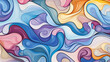 art therapy digital pattern, designed to mesmerize and relax, its flowing shapes and soothing colors
