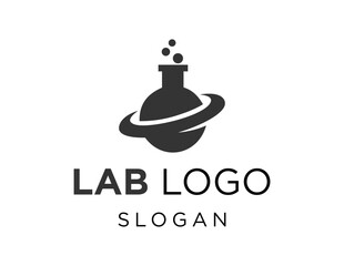 Poster - The logo design is about Lab and was created using the Corel Draw 2018 application with a white background.