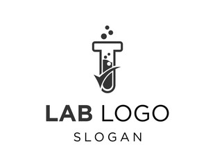 Poster - The logo design is about Lab and was created using the Corel Draw 2018 application with a white background.