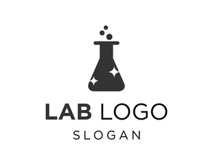 Poster - The logo design is about Lab and was created using the Corel Draw 2018 application with a white background.