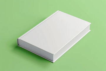 Wall Mural - blank white book cover for mockup. isolated background . Generative AI