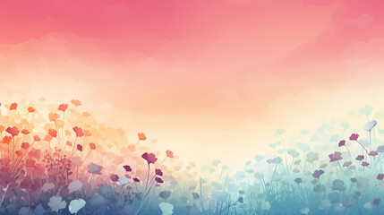 Wall Mural - abstract flower background