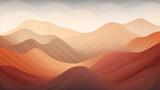Fototapeta Fototapety z naturą - abstract pattern of mountain peaks with gradient of earthy colors suggesting depth and serenity