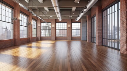 Spacious Loft with Hardwood Floors and Large Windows