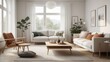© Dustin Ai - Scandinavian Living Room interior design. 3d render Scandinavian Living Room interior design