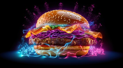 abstract burger