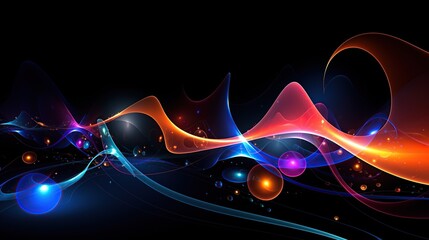 Poster - wave background
