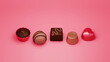 バレンタインデー向けチョコレートの3DCGイラスト画像
