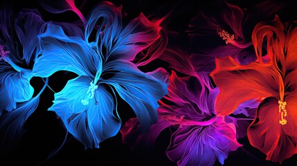 Poster - floral abstract background