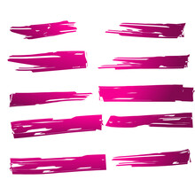Set Of Brush Strokes For Free Texture Transparent Purple Transparent Image Download