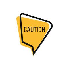 Poster - caution sign	