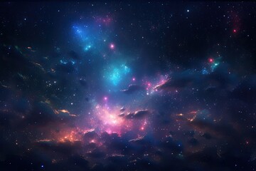 Wall Mural - Galaxy and stars. Deep space in the sky. Nebula. image space art
