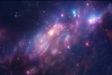 Wall Mural - Galaxy and stars. Deep space in the sky. Nebula. image space art