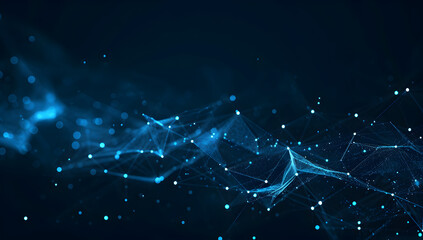 Wall Mural - Technology Network Background_Generative AI