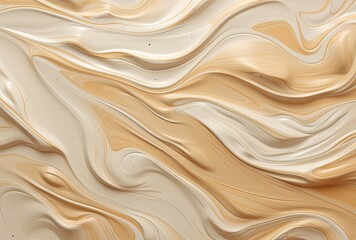 Wall Mural - Artistic smears of creamy cosmetic texture, creating a visually pleasing composition.