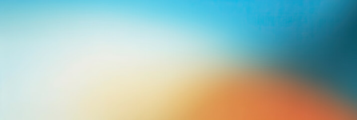 Poster - Abstract color gradient background grainy orange blue yellow white noise texture backdrop banner poster header cover design