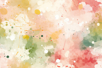 Sticker - Colorful Abstract Watercolor Paint Splash on Textured Grunge Background: Artistic Brush Stroke Pattern