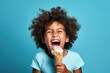 child eating ice cream

