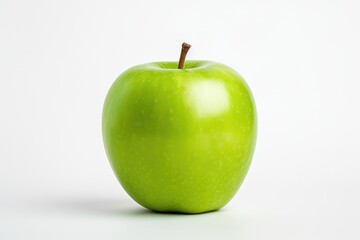 green apple on white
