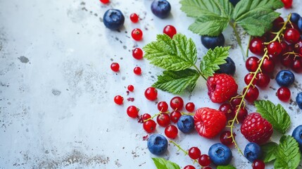 Poster - berries on a background