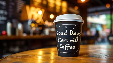 Good Days Start with Coffee Cup Sleeve