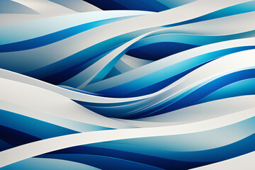 abstract elegant blue wave background, ai generate