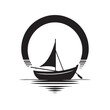 Tranquil Waterscapes: Boat Silhouettes Shaping Tranquil Scenes Across Aquatic Horizons - Boat Illustration - Sea Vector - Yacht Illustration
