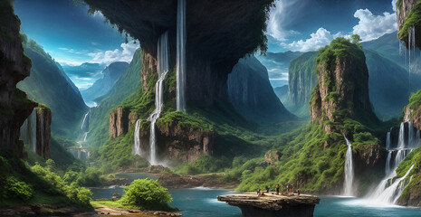 Wall Mural - Fantasy Landscape 