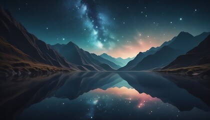 Wall Mural - sunrise over the mountains