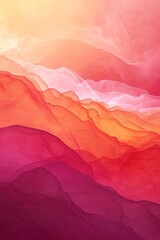 Wall Mural - Minimalist abstract colorful gradient wallpaper pattern. Great for poster design or frame as decor. Simple shapes and lines. Web design. Peach fuzz pantone vibes.